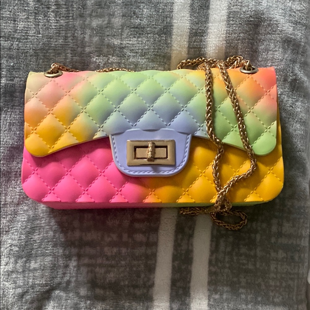 Multicolor Quilted Women's Bag